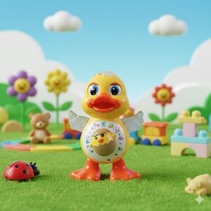 Colorful Duck Toy with Lights and Sounds